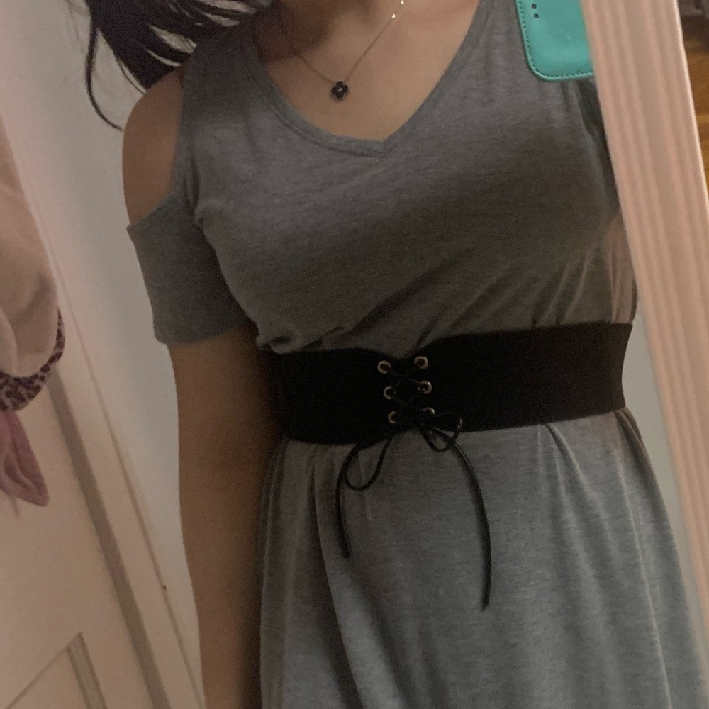 Casual gray dress